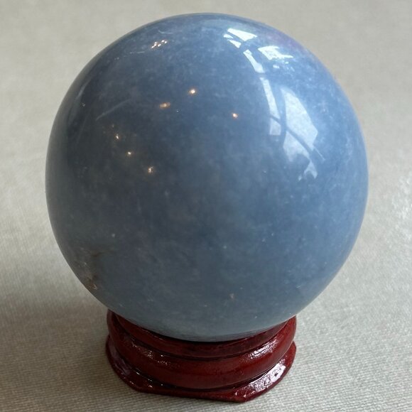 GORGEOUS ANGELITE SPHERE (2 INCH) - Picture 1 of 3